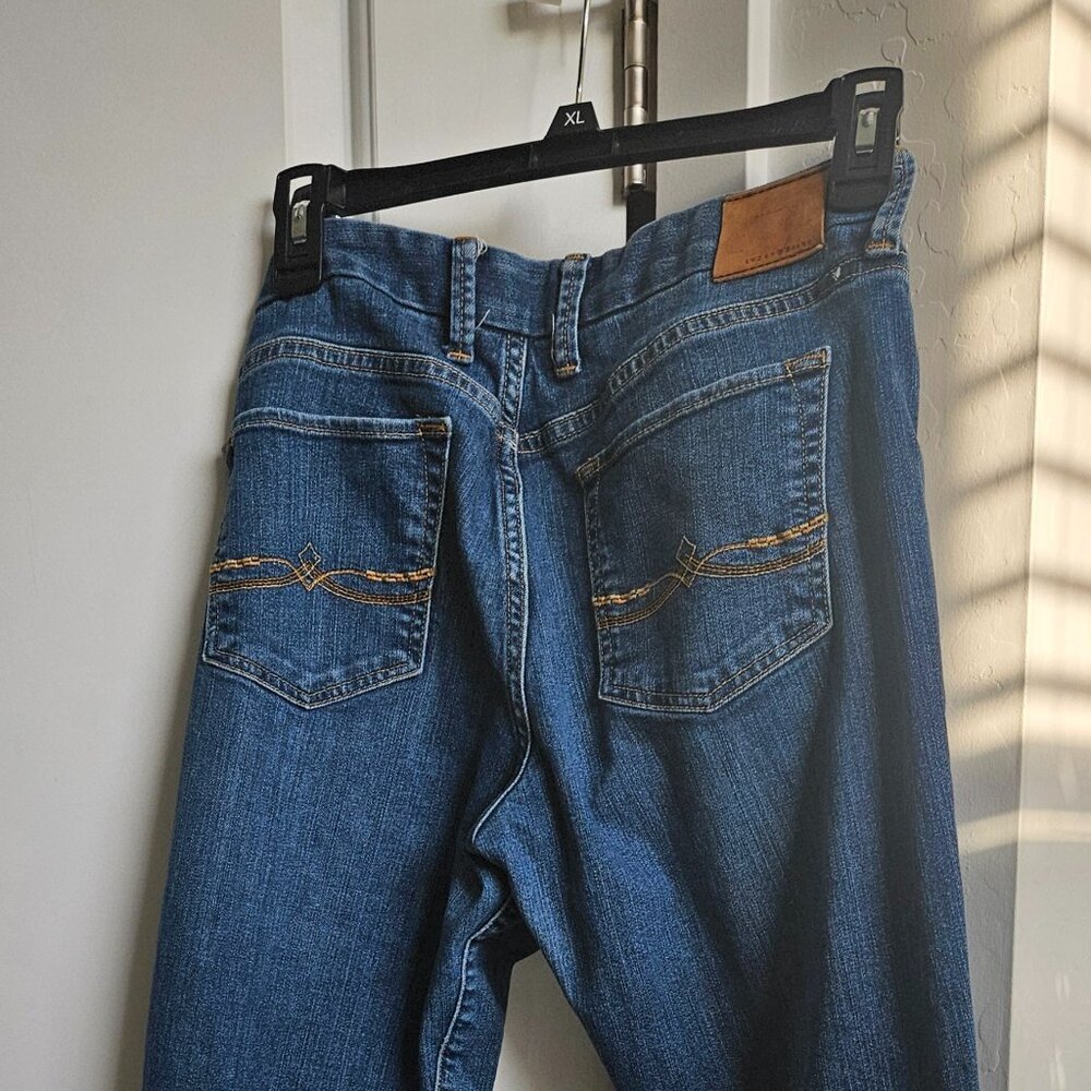 Lucky Brand Sweet N Straight Jeans Blue Mid Low Rise Stretch Size 10 / 30 R - Picture 8 of 15